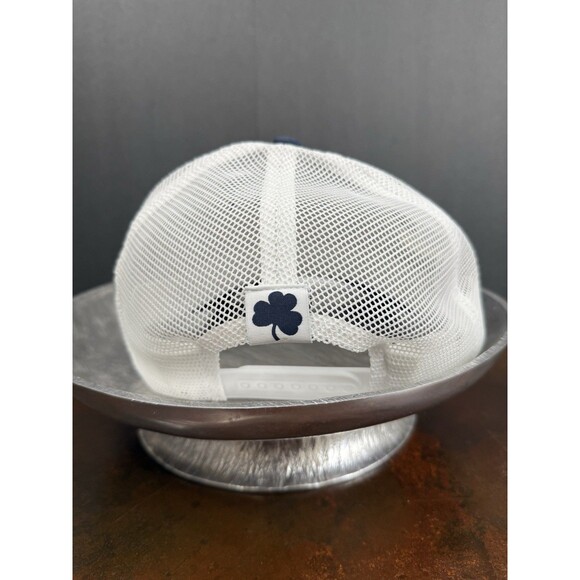 Notre Dame Fighting Irish Top Of The World Trucker Snapback Hat Navy Gold - Picture 3 of 11